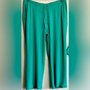 ELISABETH Green Straight Leg Sweatpants 3X